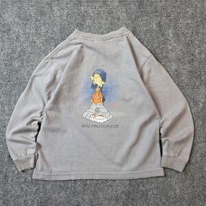 Vintage Y2K Nautica Long Sleeve Graphic Tee Shirt Made in USA Kids S 4